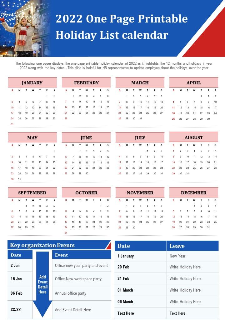 Jhu Holiday Calendar 2022 Customize and Print