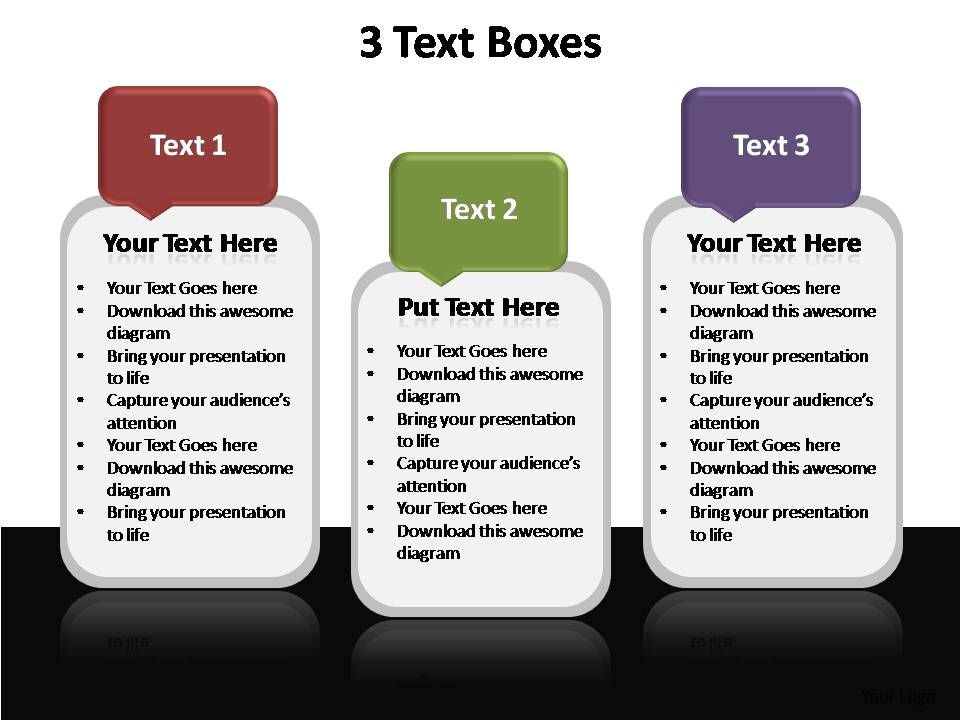 3 Text Boxes Editable Powerpoint Templates Powerpoint Shapes Powerpoint Slide Deck Template Presentation Visual Aids Slide Ppt