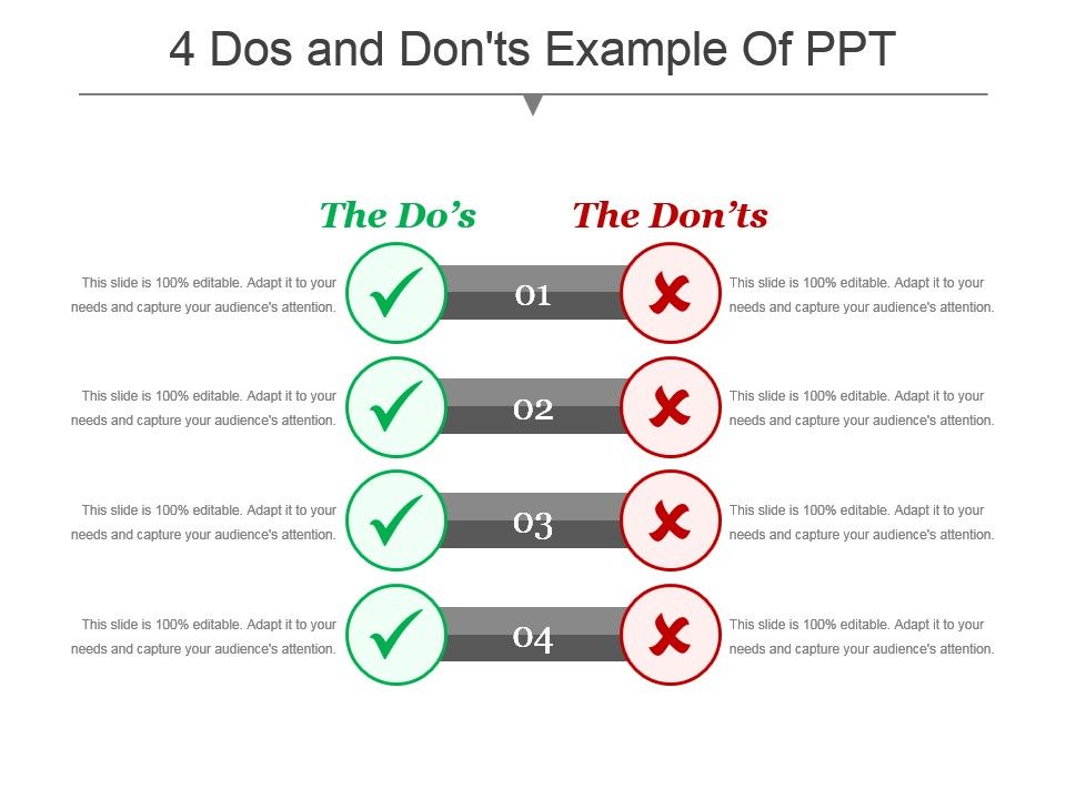 what are the do's and don'ts of powerpoint presentation