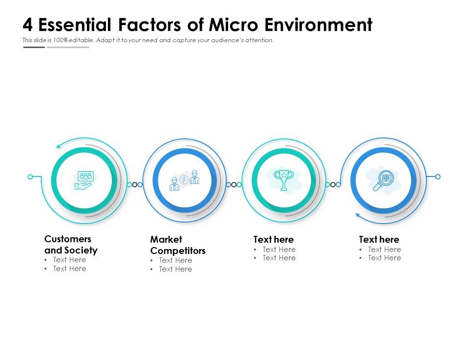 4 Essential Factors Of Micro Environment Presentation Graphics