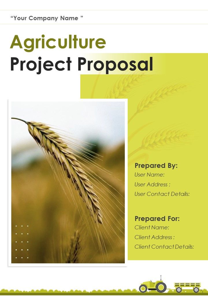 research proposal sample for agricultural project