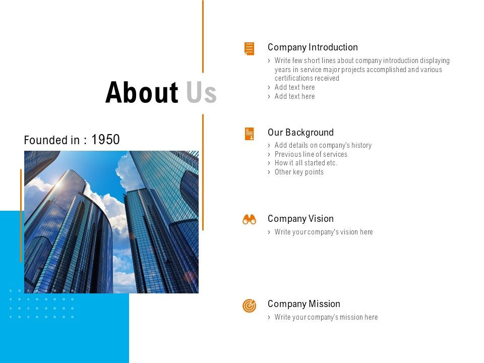 About Us Company Introduction Company Mission C1051 Ppt Powerpoint