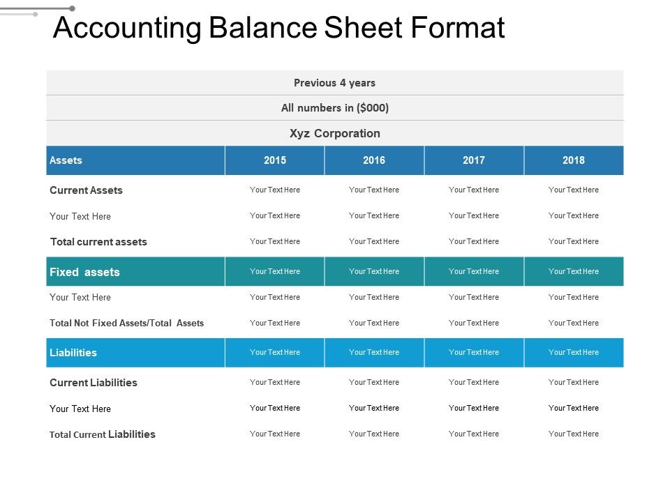 Checking Account Balance Sheet Template from www.slideteam.net