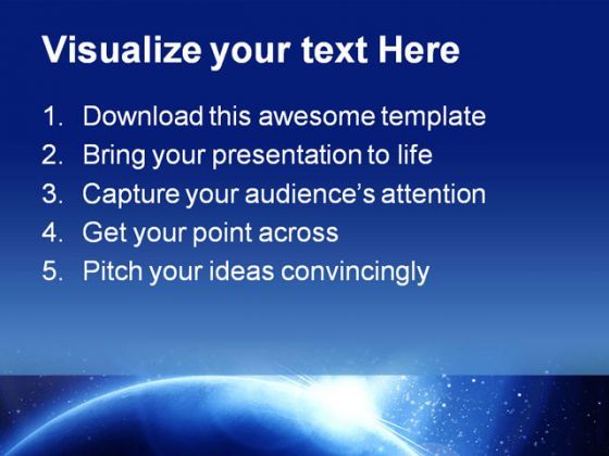 blue planet science powerpoint template 1010 scientific presentation template