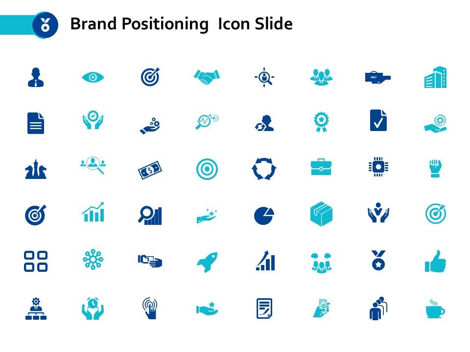 Brand Positioning Icon Slide Goal Ppt Powerpoint