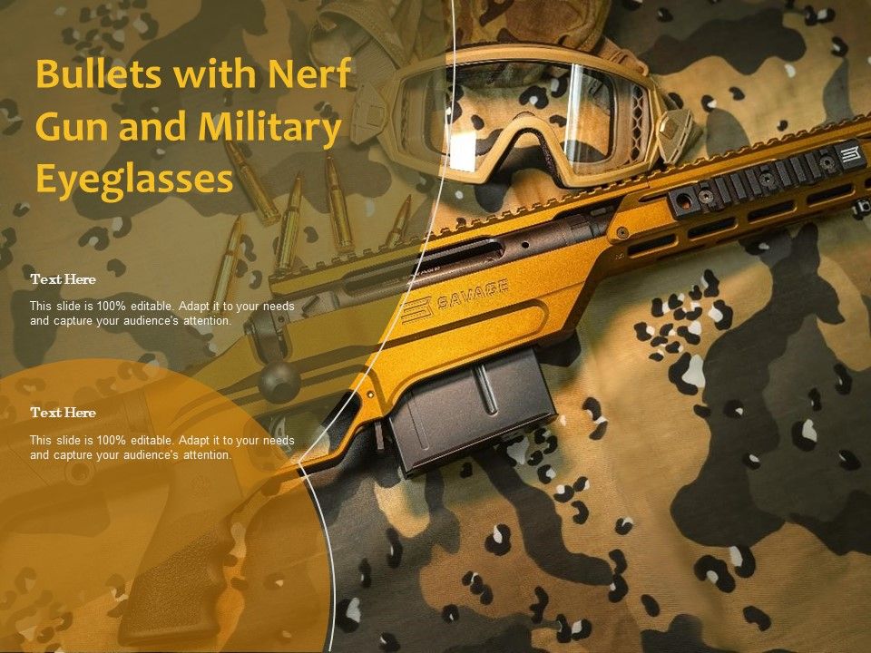 Bullets With Nerf Gun And Military Eyeglasses ...