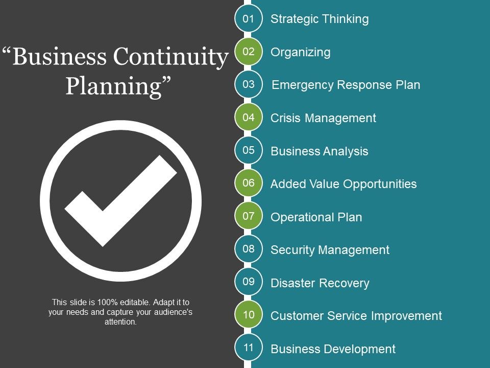 business continuity planning presentation