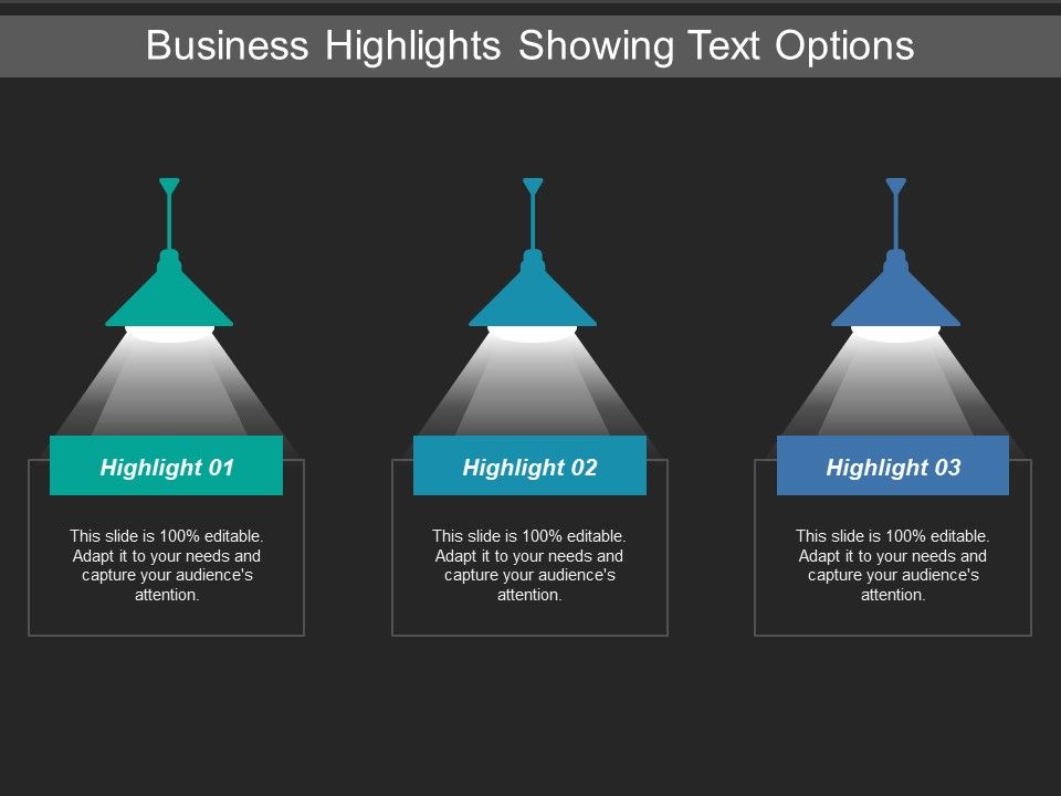business highlights presentation