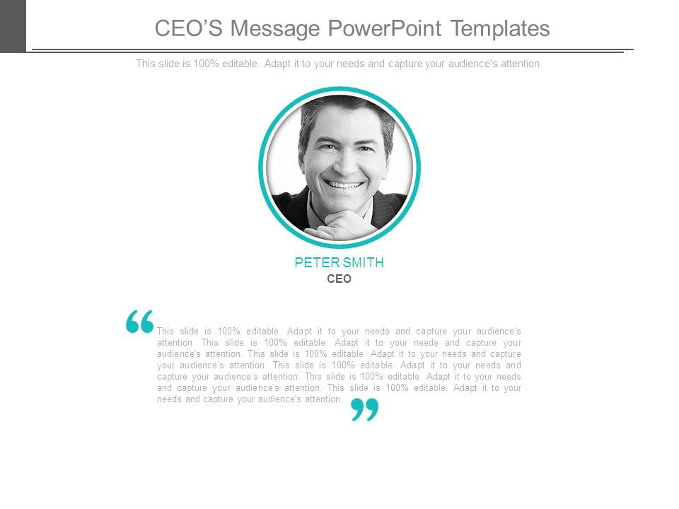 Ceos Message Powerpoint Templates Powerpoint Templates Download Ppt Background Template Graphics Presentation