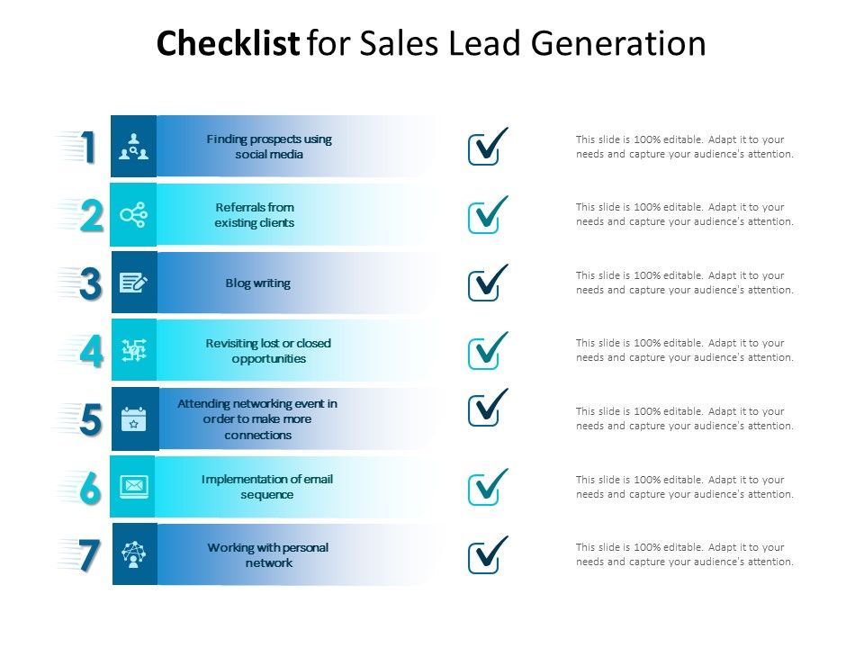 Sales Checklist Template from www.slideteam.net