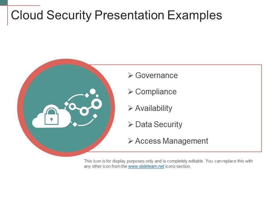 Cloud Security Presentation Examples PowerPoint