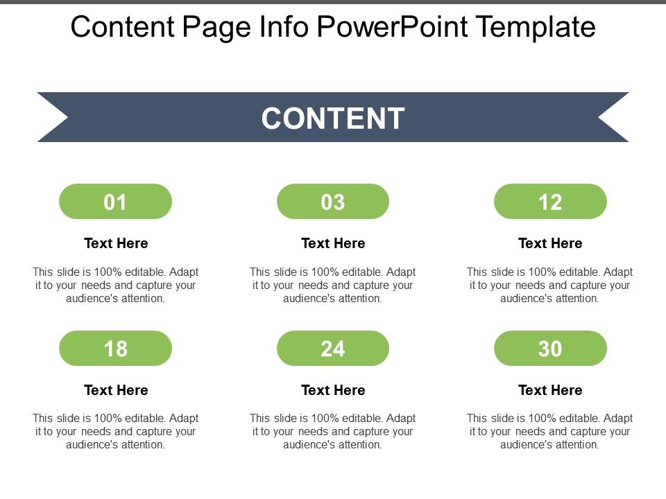 Content Page Info Powerpoint Template Powerpoint Presentation Slides Ppt Slides Graphics Sample Ppt Files Template Slide