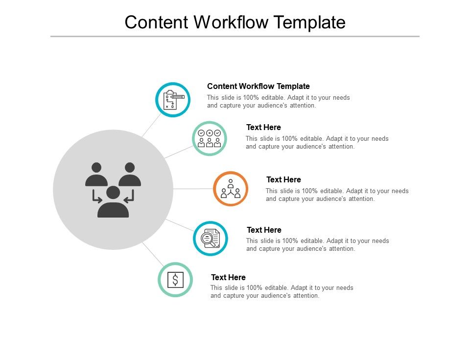 Content Workflow Template Ppt Powerpoint Presentation Visual Aids Files