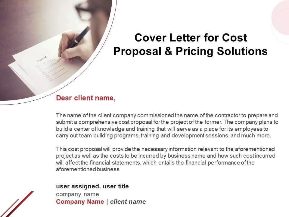 Letter sample proposal arrow right