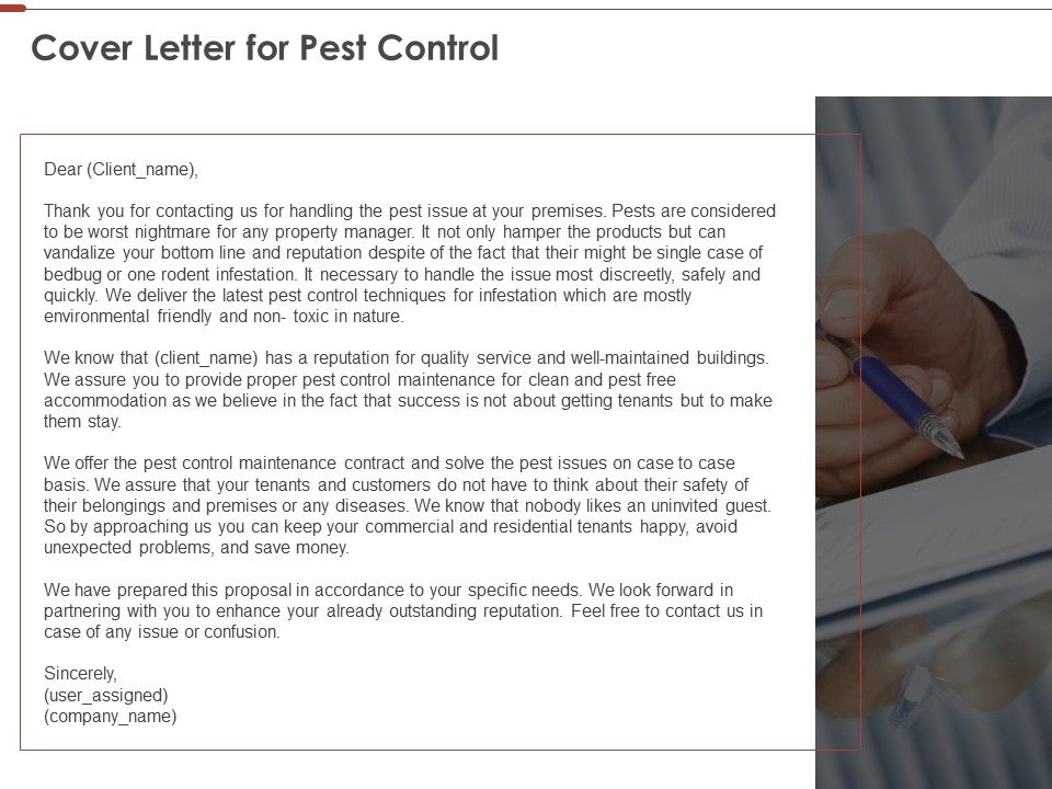 Cover Letter For Pest Control Ppt Powerpoint Presentation Portfolio Slides Diagrams Themes Presentations Graphic Ideas Cover Letter For Pest Control Ppt