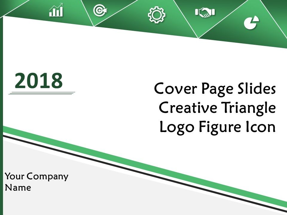 Cover Page Slides Creative Triangle Logo Figure Icon Powerpoint