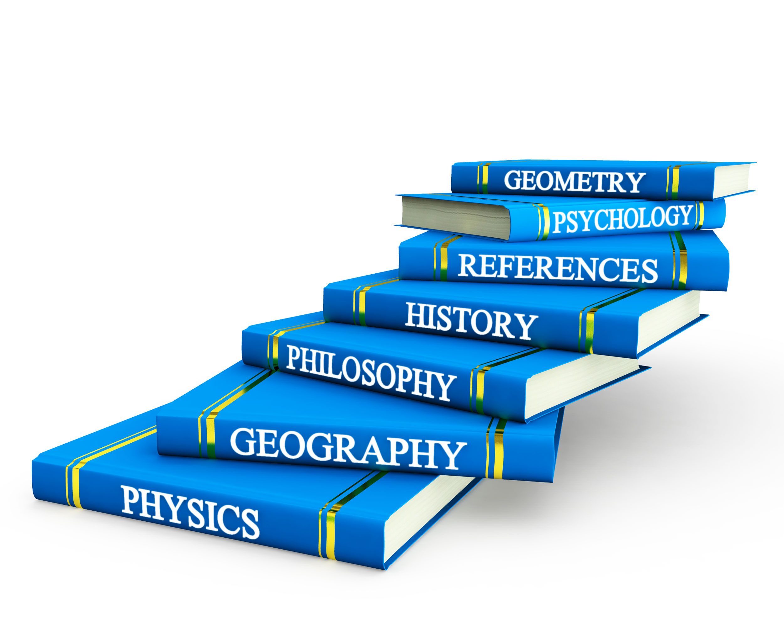 Different Subjects Text On Blue Books Stock Photo | PowerPoint ...