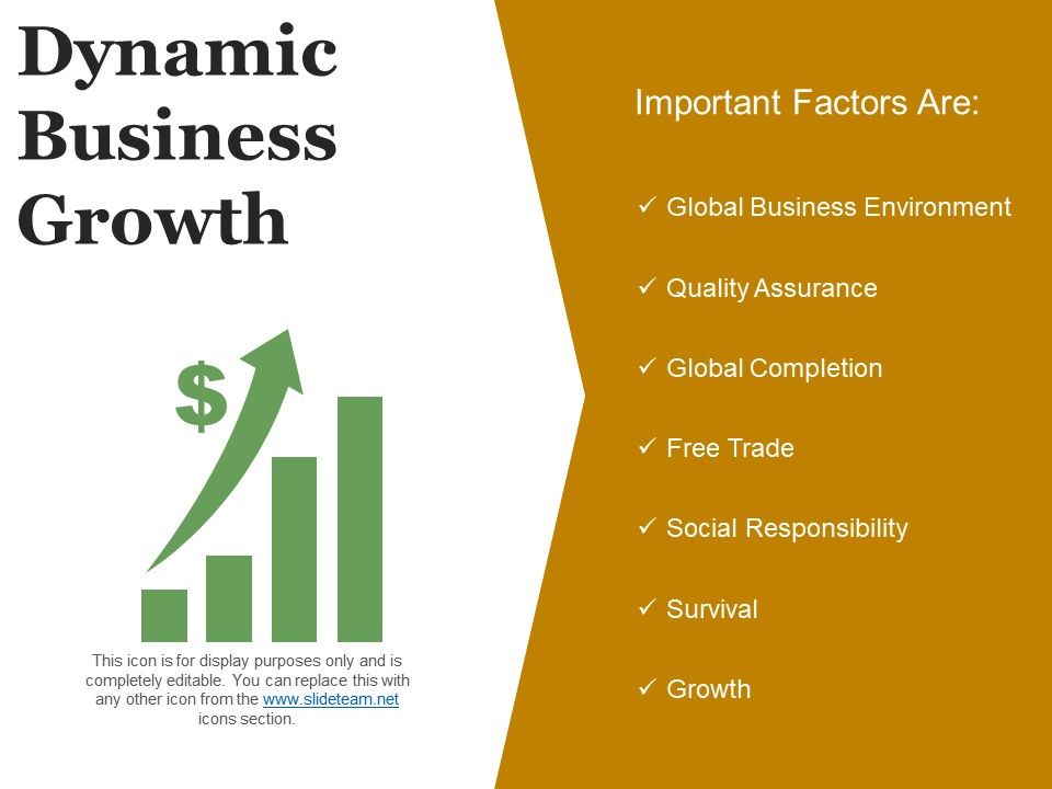 Dynamic Business Growth Powerpoint Slides PowerPoint Slides Diagrams