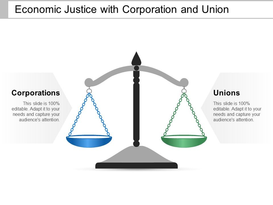 Economic justice with corporation and union