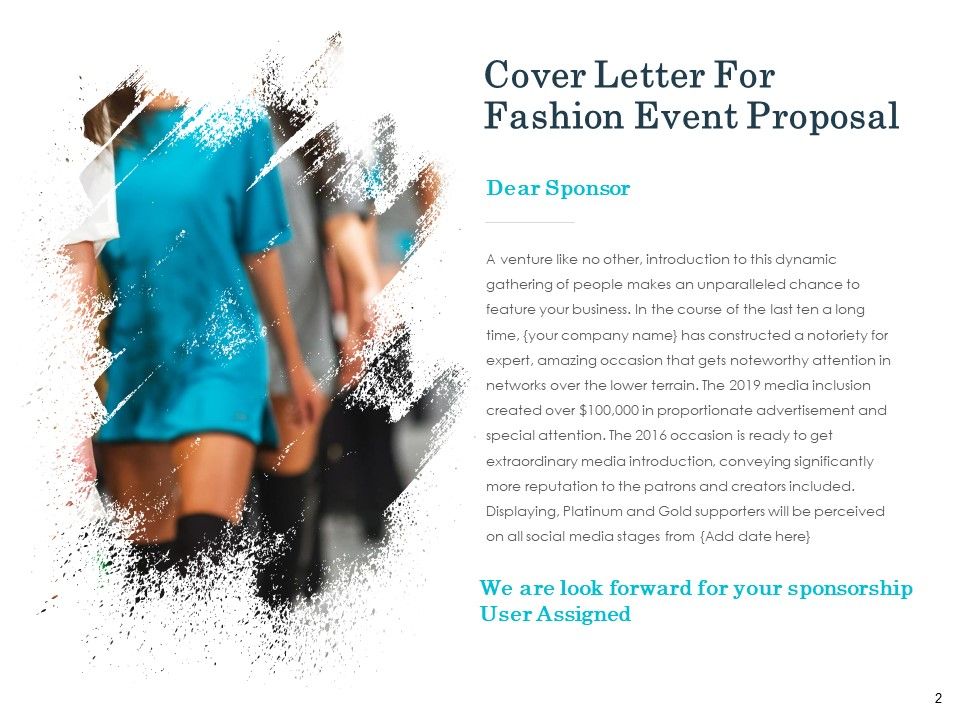 Fashion Event Proposal Powerpoint Presentation Slides