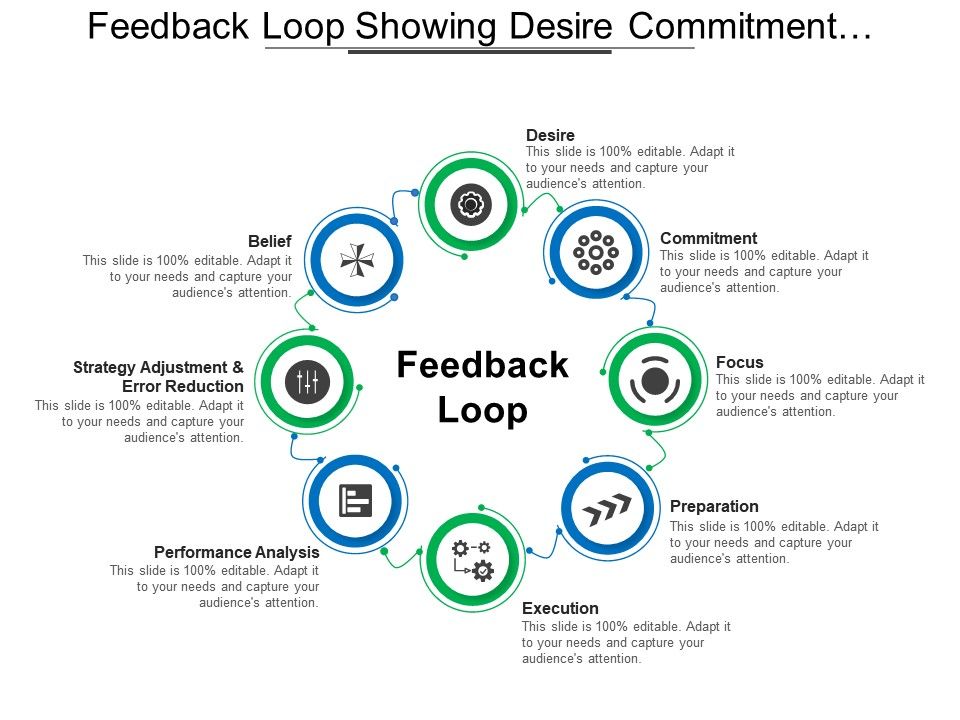 Feedback Loop Showing Desire Commitment Focus Preparation Execution And ...