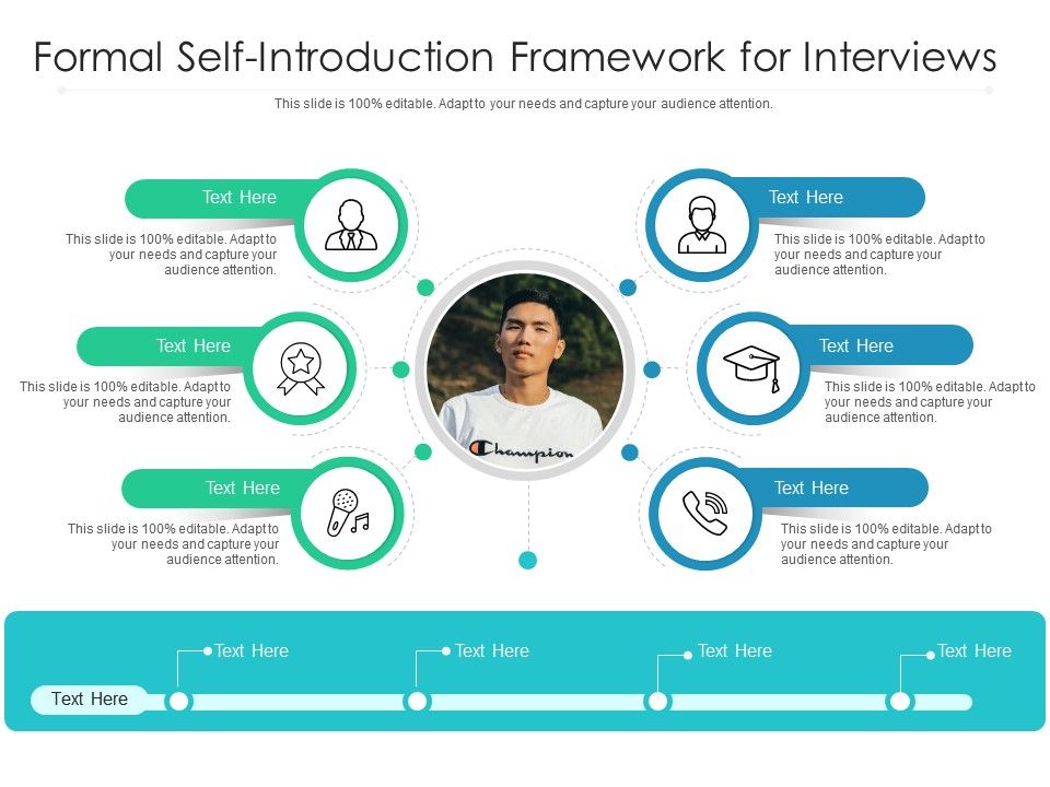 Formal Self Introduction Framework For Interviews Infographic Template