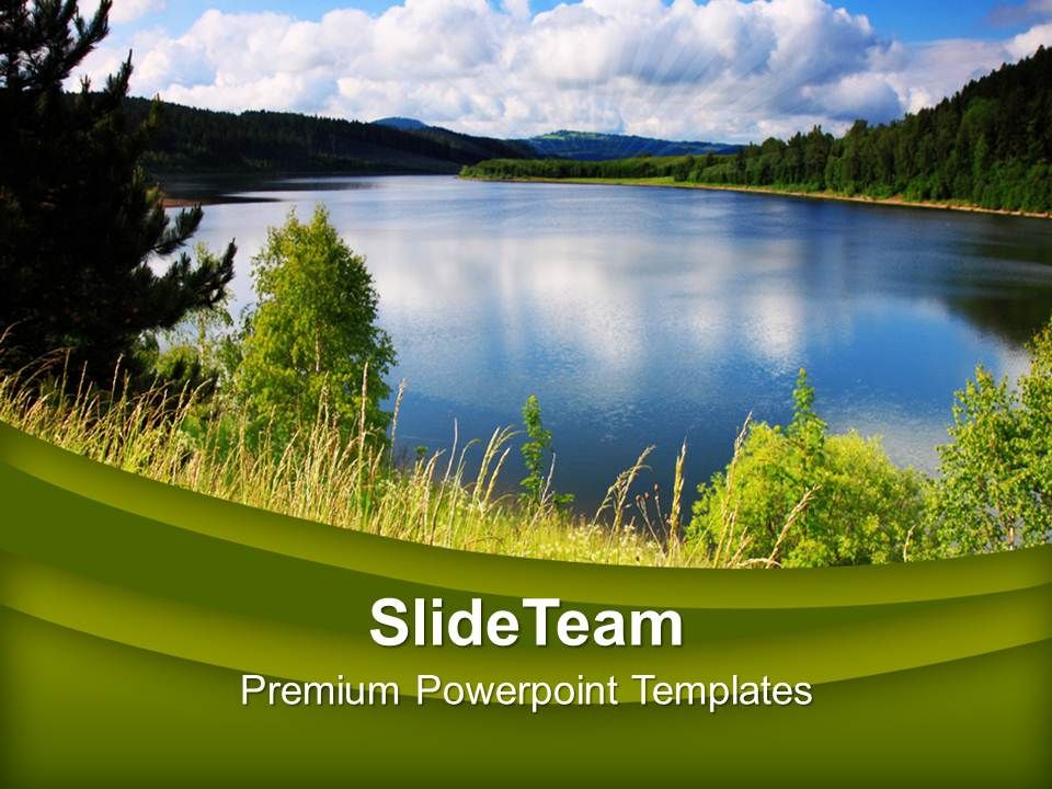 green natural environment beauty powerpoint templates ppt nature powerpoint template
