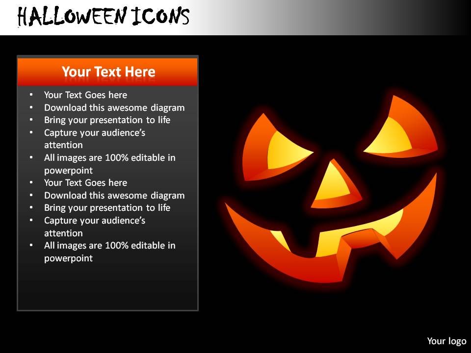 halloween icons powerpoint presentation slides templates halloween ppt