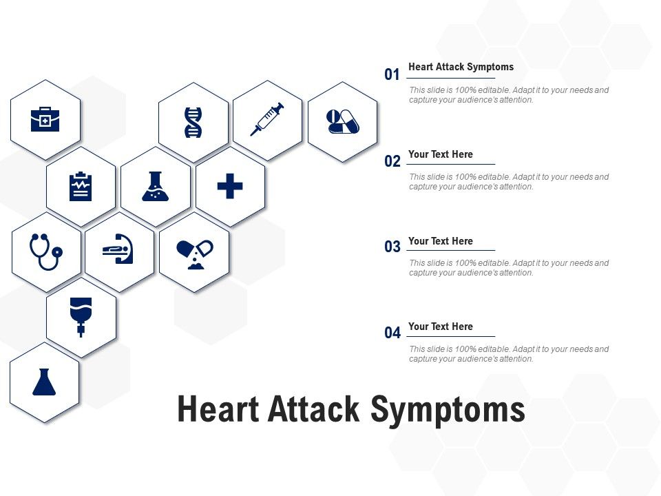 Heart Attack Symptoms Ppt Powerpoint Presentation Portfolio Elements