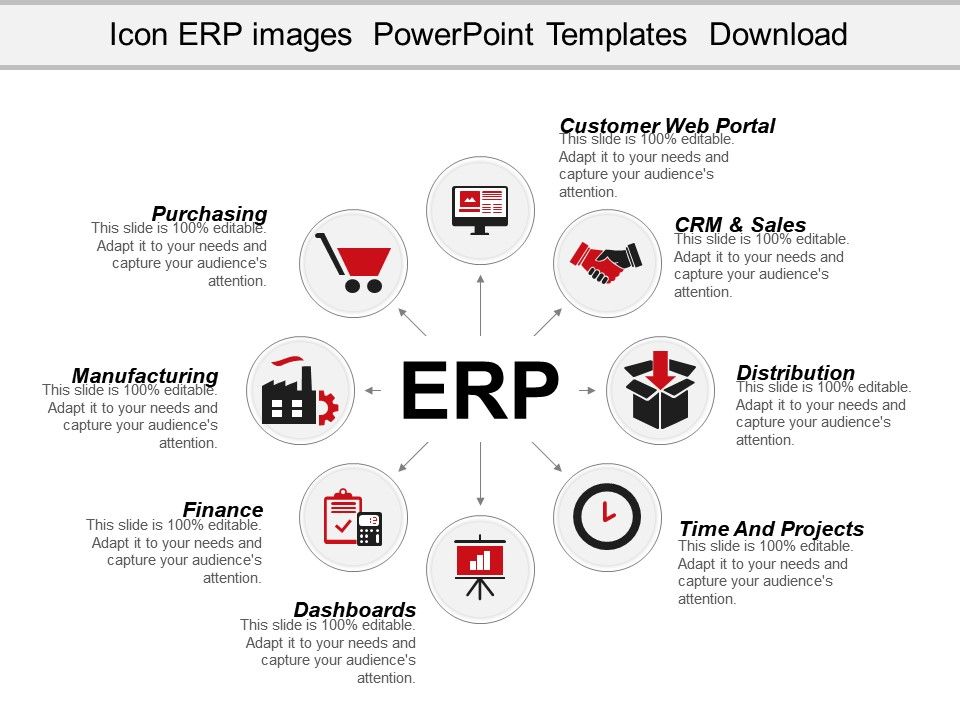 Icon Erp System Powerpoint Templates Microsoft Powerpoint Presentation Slides Ppt Slides Graphics Sample Ppt Files Template Slide