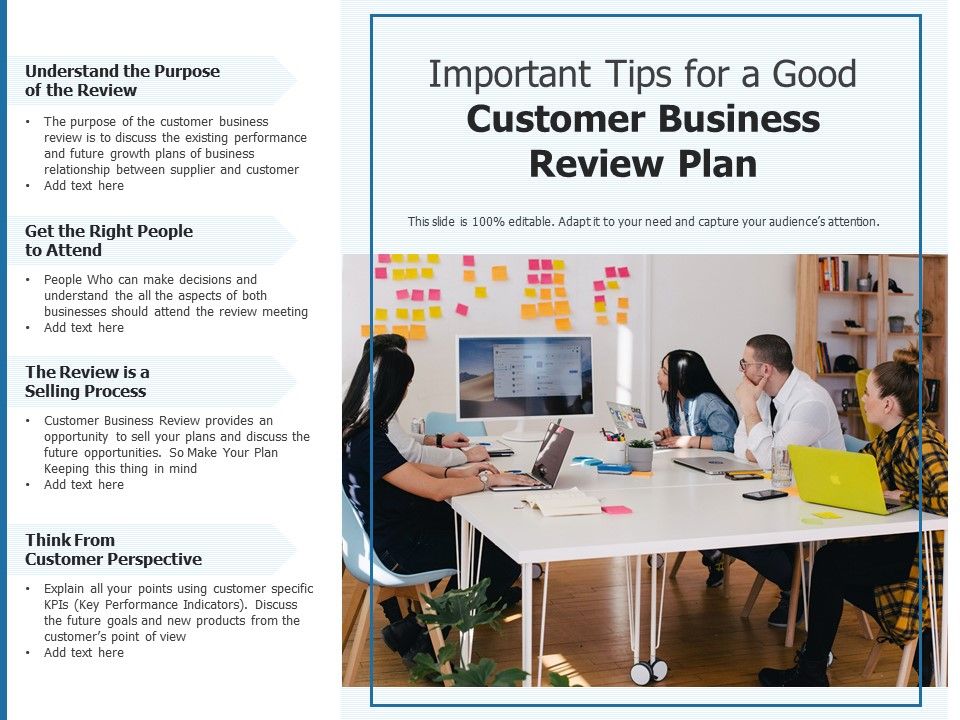 Customer Business Review Template