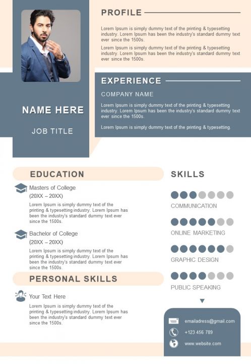 Impressive Resume Format - Impressive Resume Format For Job Search Slide01