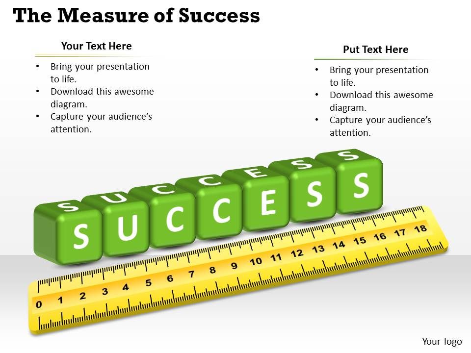 measuring success powerpoint template slide powerpoint measuring template
