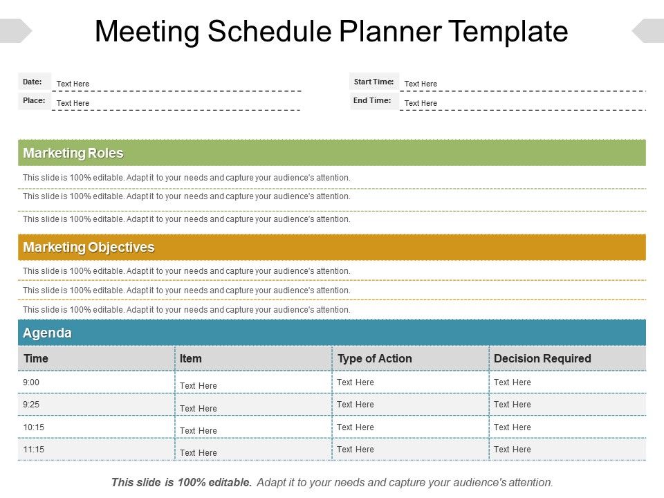 Meeting Scheduler Template from www.slideteam.net