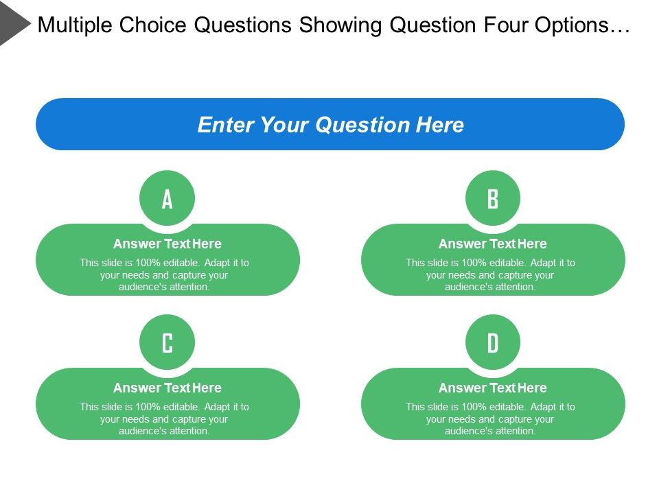 Multiple Choice Questions Showing Question Four Options And Timer