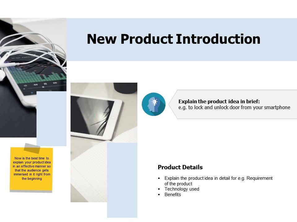 introduce a product presentation