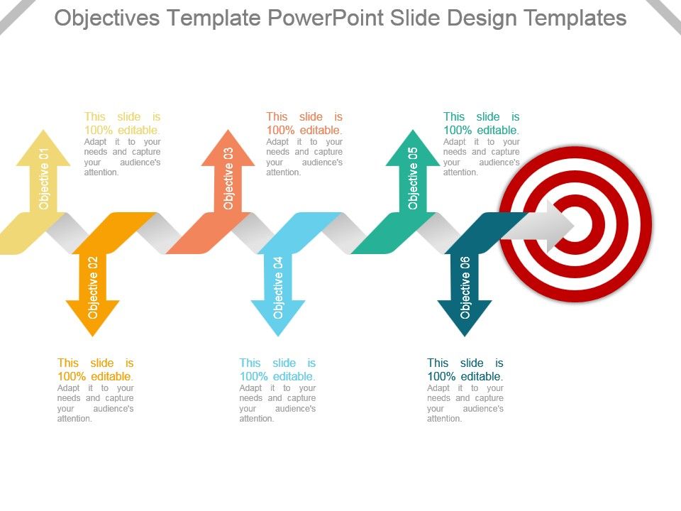 objectives template powerpoint slide design templates ppt slide design