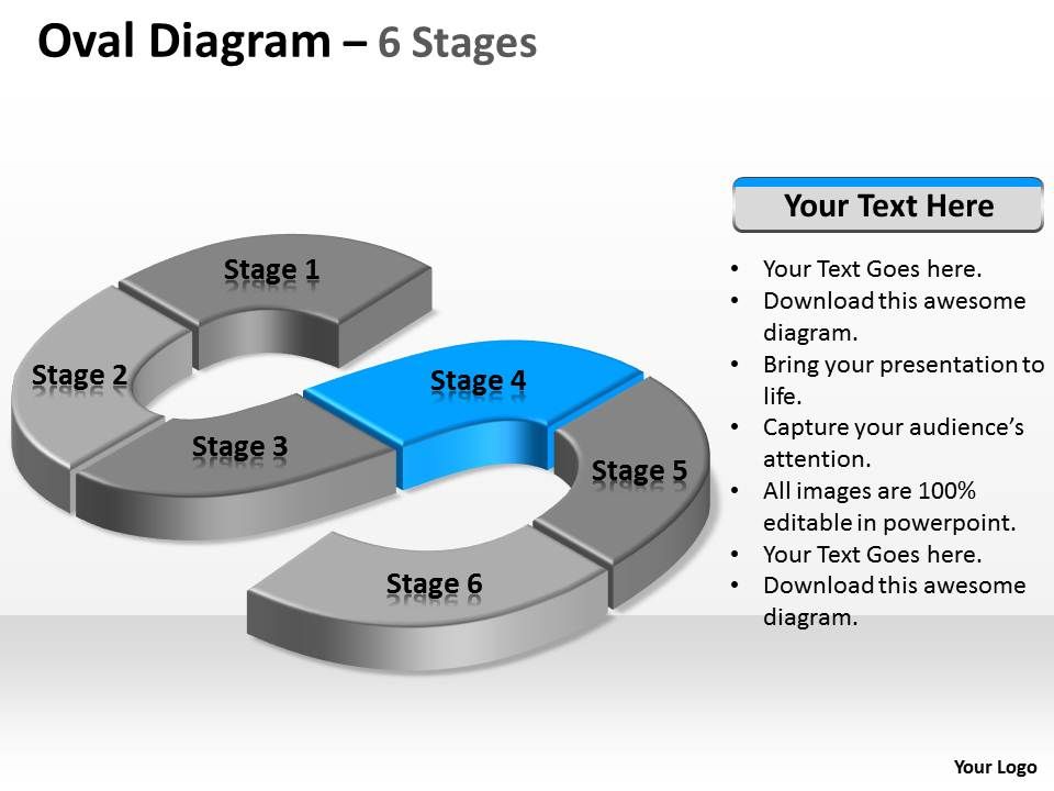 Oval Process 6 Step 2   PowerPoint Slide Template ...