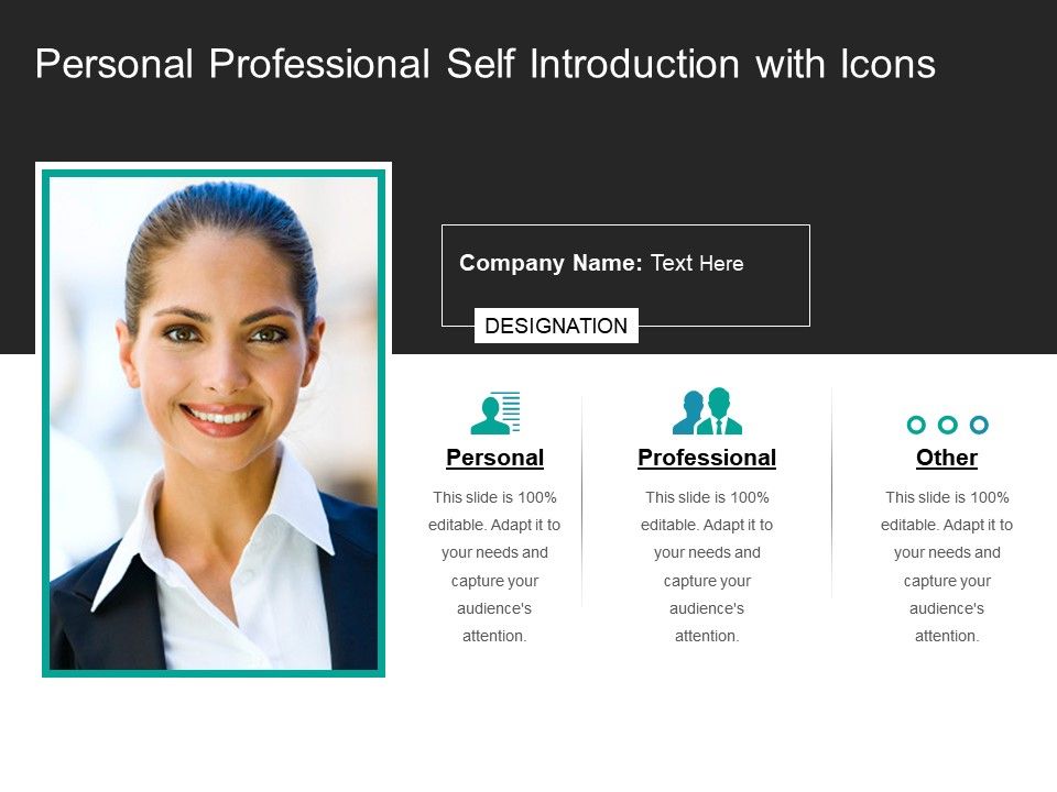 personal presentation slide