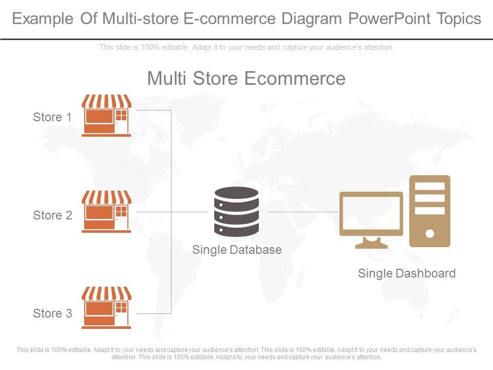 Ppts Example Of Multi Store E Commerce Diagram Powerpoint Topics