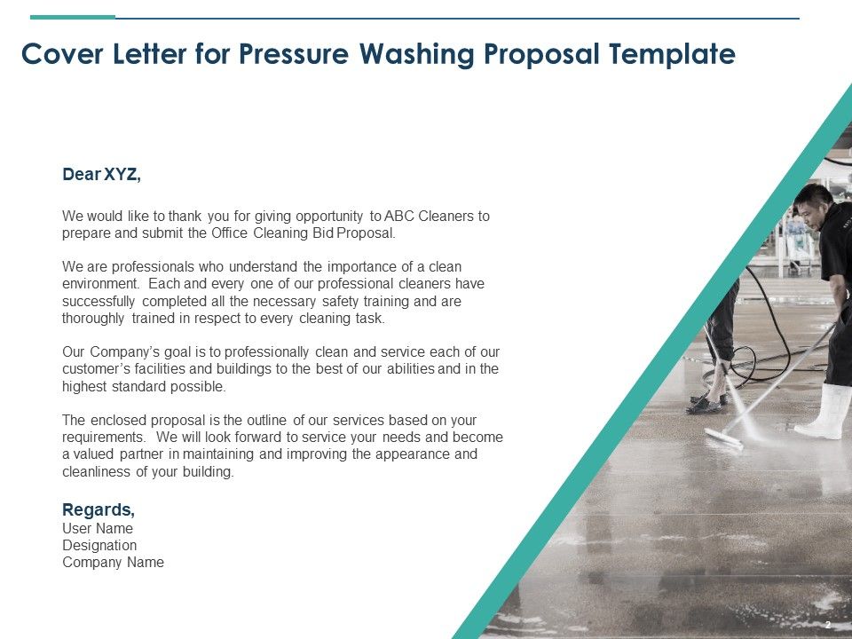 Free Pressure Washing Proposal Template