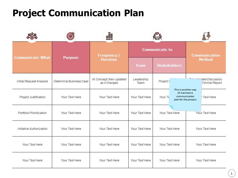 Project Communication Plan Ppt Powerpoint Presentation Icon Slides ...