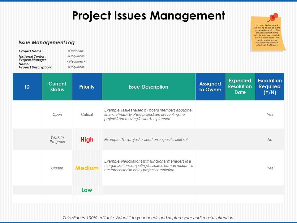 Project Issues Management Log Ppt Powerpoint Presentation File Themes Powerpoint Slide Templates Download Ppt Background Template Presentation Slides Images
