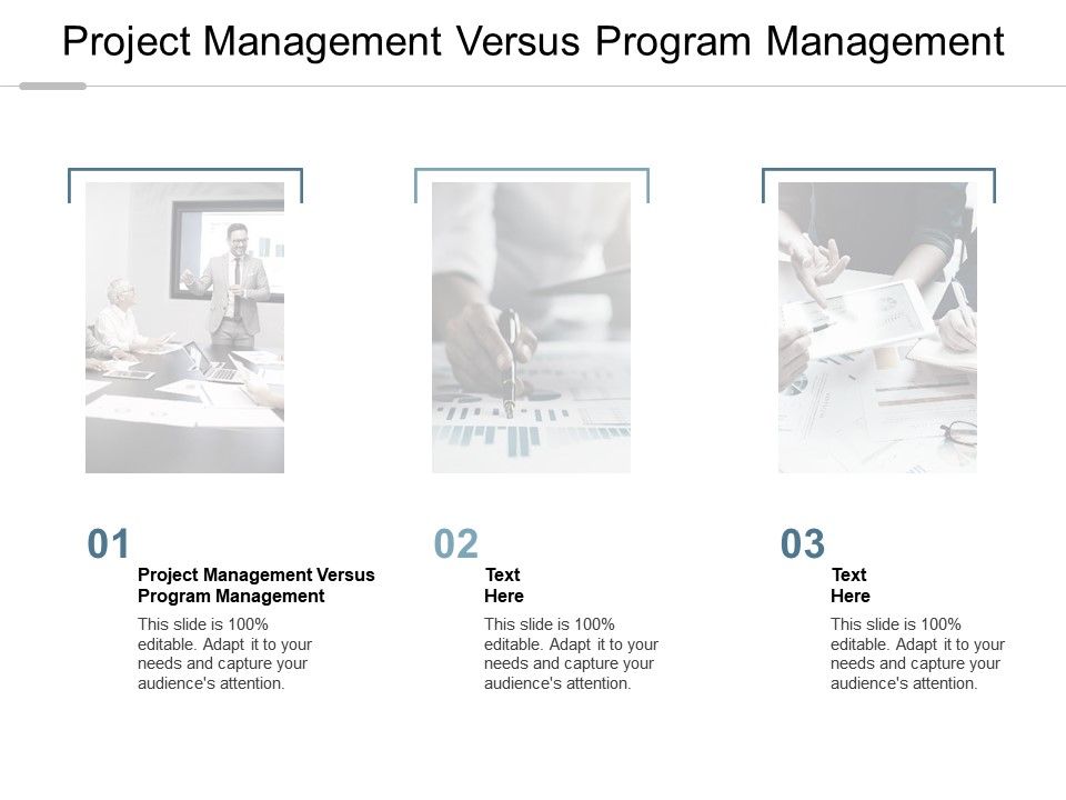 Project Management Versus Program Management Ppt Powerpoint ...