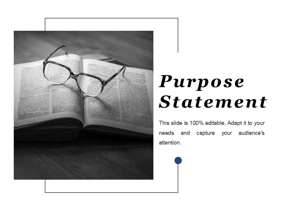 presentation written purpose