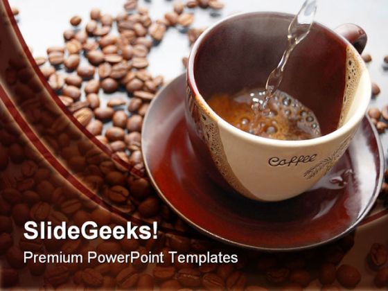 Coffee And Beans Health Powerpoint Templates And Powerpoint Backgrounds 0311 Powerpoint Presentation Designs Slide Ppt Graphics Presentation Template Designs