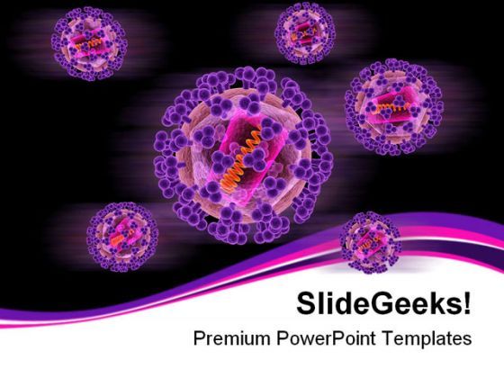 Hi Virus Medical Powerpoint Templates And Powerpoint Backgrounds 0511 Powerpoint Presentation Sample Example Of Ppt Presentation Presentation Background