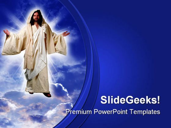 Jesus Christ Religion Powerpoint Templates And Powerpoint Backgrounds 0811 Powerpoint Templates Designs Ppt Slide Examples Presentation Outline