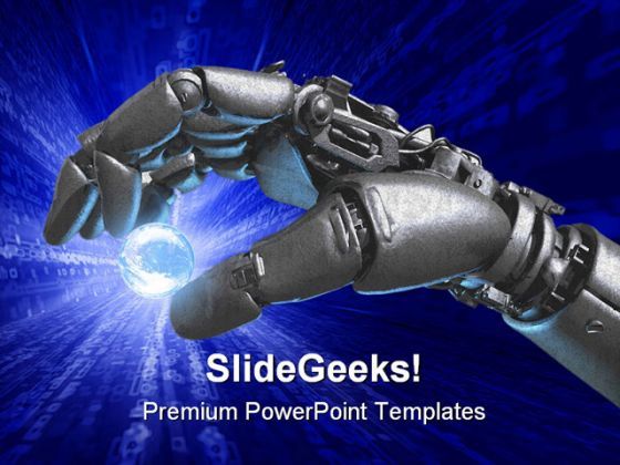 free powerpoint it computer robot backgrounds