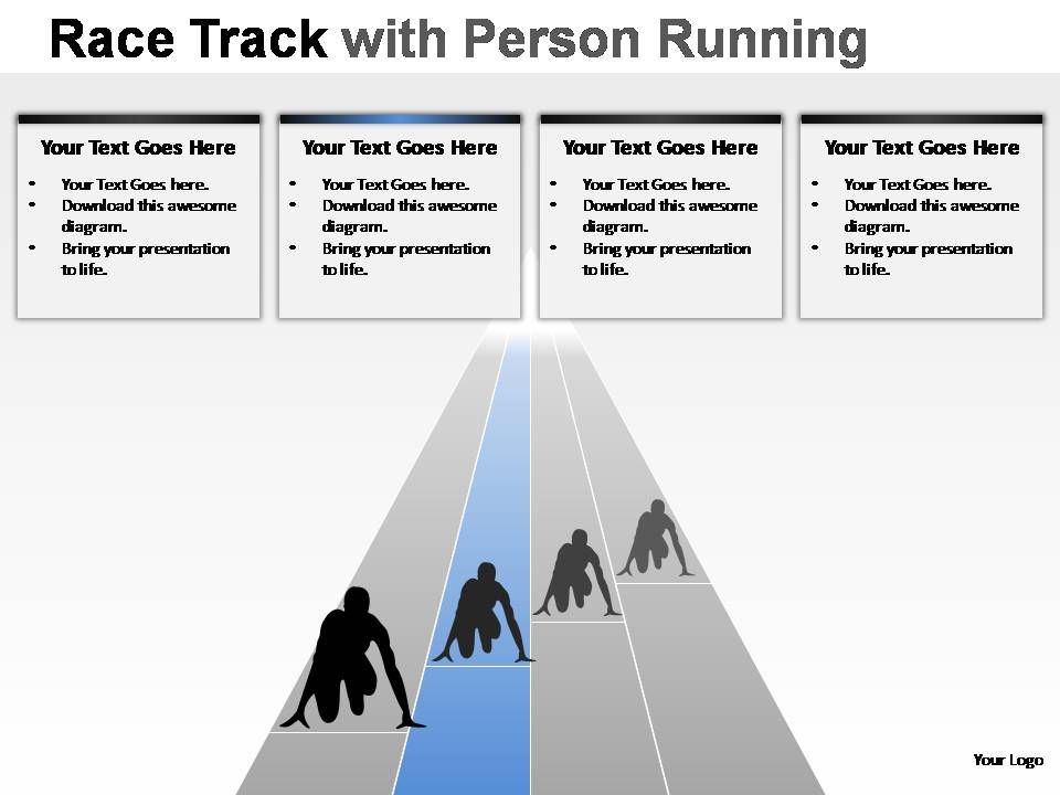 Race Track With Person Running Powerpoint Presentation Slides Powerpoint Presentation Sample Example Of Ppt Presentation Presentation Background